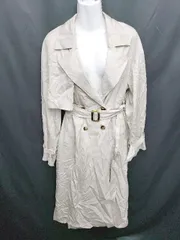 ◇ ◎ PAGEBOY ページボーイ ロング シンプル バックスリット 長袖 トレンチコート サイズM ライトベージュ系 レディース P  【1402270005782】