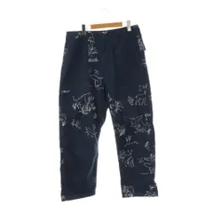 エンジニアードガーメンツ Engineered Garments 25SS ファティーグパンツ アニマルプリント ストレート ジッパーフライ コットン S 紺 白 /NR ■OS ■SH
