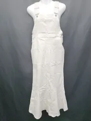 ◇ Heather ヘザー ストレッチ マーメイド ロング デニム ジャンパースカート サイズＭ ライトベージュ レディース P  【1402270015675】