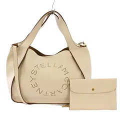 ステラマッカートニー STELLA McCARTNEY ステラロゴ 2WAY トートバッグ ハンドバッグ ショルダーバッグ レザー ポーチ付き アイボリー /BB