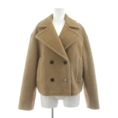 セオリー Theory 22AW TEDDY FLEECE FAUX FUR PEACOAT ピーコート Pコート ショート ボア S ベージュ 01-2309604 /KUのサムネイル