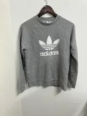 ヴィンテージ adidas アディダス グレー トレフォイル スウェット S