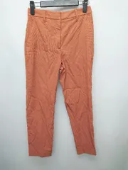 ◇ PLST プラステ キレイめ シンプル 無地 ウエストゴム パンツ サイズXS オレンジ系 レディース P  【1403110013431】