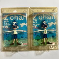 Z-chan with Blue Mouse - Bendable Mascot Figure Doll by CubeWorks - As-is Condition - 0.2kg