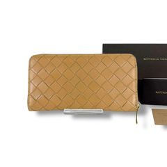 美品 SOLATINA ソラチナ 編み込みレザー長財布 キャメル 箱付 - メルカリ
