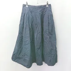 ◇ BEAMS BOY ビームスボーイ チノプリーツ バックジップあり 膝丈 フレア スカート サイズ ネイビー レディース E  【1404020010701】のサムネイル