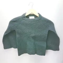 ◇ ADAM ET ROPE アダムエロペ ショート丈 クルーネック - ニット サイズF ネイビー レディース E  【1404020010626】