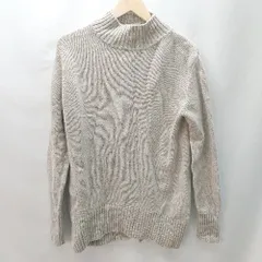 ◇ Apart by lowrys ハイネック バックスリット 長袖 ニットセーター サイズL ベージュ系 レディース E  【1404020006209】