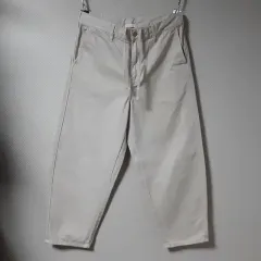 32 33/ユニクロ ワイド テーパードフィット デニムパンツ/32-1598