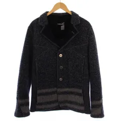 マリテフランソワジルボー MARITHE FRANCOIS GIRBAUD テーラードジャケット シングル 3B ツイード ウール L 黒 グレー M7-4765 /BM