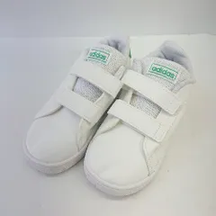 ◇ adidas アディダス キッズ ART EF0301 マジックテープ スニーカー サイズ15.0 ホワイト メンズ E  【1404240016484】