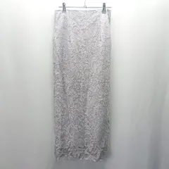 ◇ MERCURYDUO ジャンク品 レース ロング丈 タイト スカート サイズM グレイッシュパープル レディース E  【1404020018189】