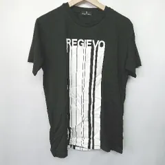 ◇ REGIEVO ロゴプリント 半袖 Tシャツ サイズ0 ブラック ホワイト メンズ E  【1407020045063】のサムネイル