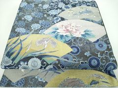 美品】高級袋帯 明綴れ織 雲松 六通 キラキラ - メルカリ