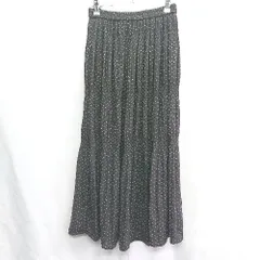 ◇ LOWRYS FARM ローリーズファーム ドット ロング丈 フレア スカート サイズF ブラック系 レディース E  【1408060005413】