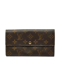 ルイ ヴィトン モノグラム ポシェット ポルト モネ クレディ M61725 ブラウン PVC レザー レディース LOUIS VUITTON【1-0249921】