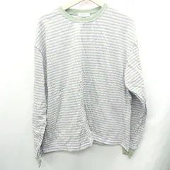◇ FREAK'S STORE フリークスストア ボーダー柄 長袖 Tシャツ サイズＭ パープル系 レディース E  【1408060012381】