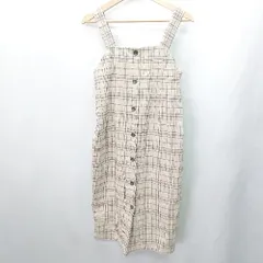 ◇ INGNI イング 総柄 - 膝下丈 ワンピース サイズM ベージュ系 レディース E  【1408060013258】