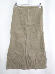 ◇ Sonny Label URBAN RESEARCH スリット入り ロング丈 タイト スカート サイズ36 カーキ レディース E  【1408060019458】