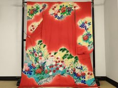 平和屋着物○本場結城紬 重要無形文化財 120亀甲 横段文 やまと誂製