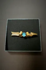 CORO Bow & Arrow ブローチ GOLD リー ボウ＆アロー ヴィンテージ ブルー アンティーク