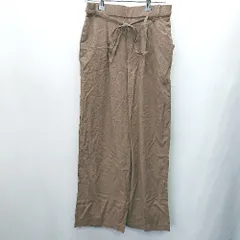 ◇ ◎●未使用● terawear emu　テラウェアエミュ ワイドパンツ サイズM ブラウン レディース E  【1408060022472】