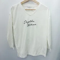 ◇ JEANASIS ジーナシス 長袖 Tシャツ サイズF ホワイト系 レディース E  【1408060023028】