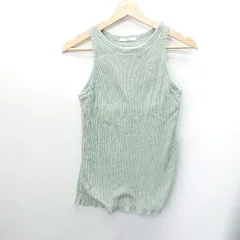 ◇ relume　レリューム ノースリーブ ニット サイズM グリーン系 レディース E  【1408060022946】
