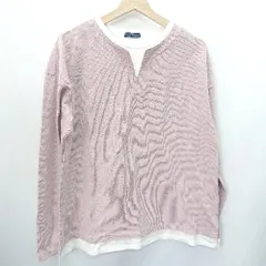 ◇ ITEMS URBAN RESEARCH アイテムズ アーバンリサーチ 長袖 カットソー サイズM ピンク レディース E  【1408060033027】