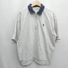 ◇ U.S. POLO ASSN. ユーエスポロアッスン 半袖 ジャケット サイズM グレー ネイビ－ メンズ E  【1408060033515】