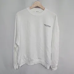 ◇ WEGO STANDARD 長袖 トレーナー スエット サイズS ホワイト メンズ E  【1408060033898】