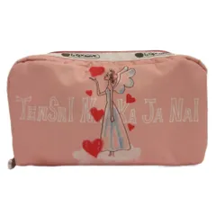 レスポートサック LesportSAC りぼん70周年 RECTANGULAR COSMETIC 天使なんかじゃない ポーチ エンジェルウィングス ピンク系
