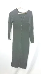 ◇ BASEMENT online ベースメントオンライン 長袖 ロング丈 ワンピース サイズF ブラック レディース E  【1408060044665】