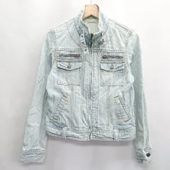 ◇ VALMAN 長袖 デニムジャケット サイズM ライトブルー レディース E  【1408060044320】