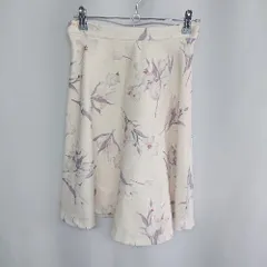 ◇ PROPORTION BODY DRESSING 花柄 ミニ丈 フレア スカート サイズ2 オフホワイト系 レディース E  【1408060046713】