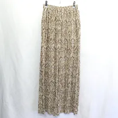 ◇ LOWRYS FARM ローリーズファーム 総柄 イージーパンツ サイズF ブラウン系 レディース E  【1408060047703】