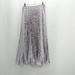 ◇ MAJESTIC LEGON マジェスティックレゴン ロング プリーツ スカート サイズM パープル系 レディース E  【1408060047628】