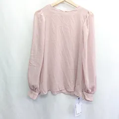 ◇ ◎●未使用● JUNOAH ジュノア 長袖 ブラウス サイズXL ピンク系 レディース E  【1408060047574】