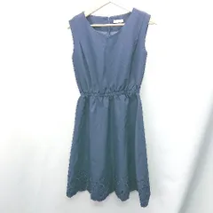 ◇ TRUDEA トルディア - ひざ丈 ワンピース サイズS ネイビー レディース E  【1408060049271】
