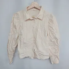 ◇ one after another NICE CLAUP 長袖 シャツ サイズF ベージュ レディース E  【1408060049646】