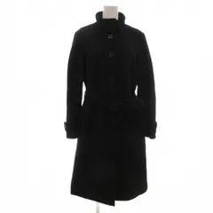 ニューヨーカー NEWYORKER コート 11 スタンドカラー アンゴラ混 ミドル丈 黒 ブラック /NU ■YHS13