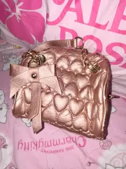 セシルマクビー（CECIL McBEE） ローズゴールド ハート キルティング ミニバック