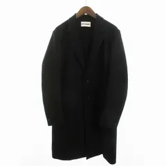 アタッチメント ATTACHMENT MELTON SINGLE CHESTER COAT チェスターコート ロング AC32-092 ウール 無地 黒 ブラック 2