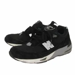 ニューバランス NEW BALANCE M991EKS スニーカー ローカット スエード 黒 ブラック US8.5 26.5cm位 靴