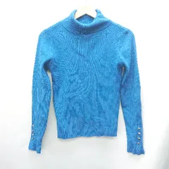 ◇ vis-`a-vis ビサビ 長袖 ニット サイズF ブルー レディース E  【1408060066674】