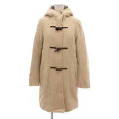 フリークスストア FREAKS STORE ダッフルコート S ウール 長袖 フード付き トグルボタン フェイクファー ベージュ /NU ■YHS13