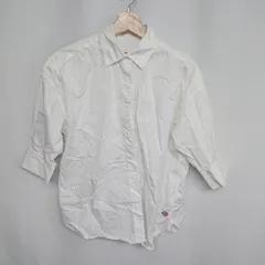 ◇ Dickies ディッキーズ コットン系 長袖 Tシャツ サイズM ホワイト メンズ E  【1408220000807】