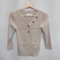 ◇ SENSE OF PLACE　センス オブ プレイス ストレッチ素材 長袖 ニット サイズF ブラウン系 レディース E  【1408220001026】