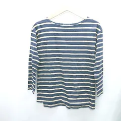 ◇ BAYFLOW　ベイフロー ボーダー柄 長袖 Tシャツ サイズM ネイビー系 レディース E  【1408220001712】