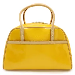 LOUIS VUITTON ルイ ヴィトン モノグラムヴェルニ トンプキンス スクエア ハンドバッグ ミニボストンバッグ エナメル ジョーヌ イエロー M91102